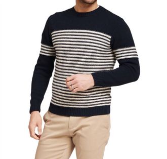 Tyler B&ouml;e Striped Sweater In Navy