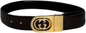 Gucci Pre-owned GG Reversible Belt - Dames - Vintage Accessoires - Bruin - ONE Size - Leer - Vintage