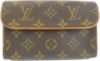 Louis Vuitton Brown Coated Canvas Fanny Pack Pochette (Pre-Owned)