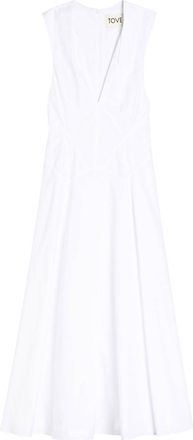 Tove Anisa Cotton-poplin Maxi Dress - White - 42 (UK14 / L)