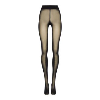 Wolford Pure 50 Tights - Dames - Pantys - Zwart - XS - Katoen - Ondergoed