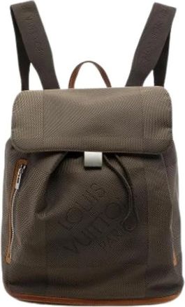 Louis Vuitton Pre-owned Pionnier Rugzak - Dames - Vintage Rugzakken - Bruin - ONE Size - Leer - Vintage