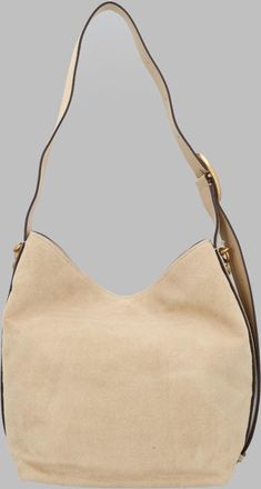 Michael Michael Kors Womens Bucket Tote Bag Nolita Beige Leather Shoulder