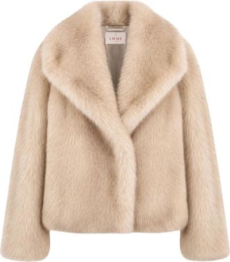 Marella Korte Bontjas - Dames - Jassen - Beige - 2XS - Jassen