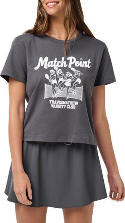 Travis Mathew Relaxed Boxy Graphic T-Shirt in Blackened Pearl at Nordstrom, Size X-Small