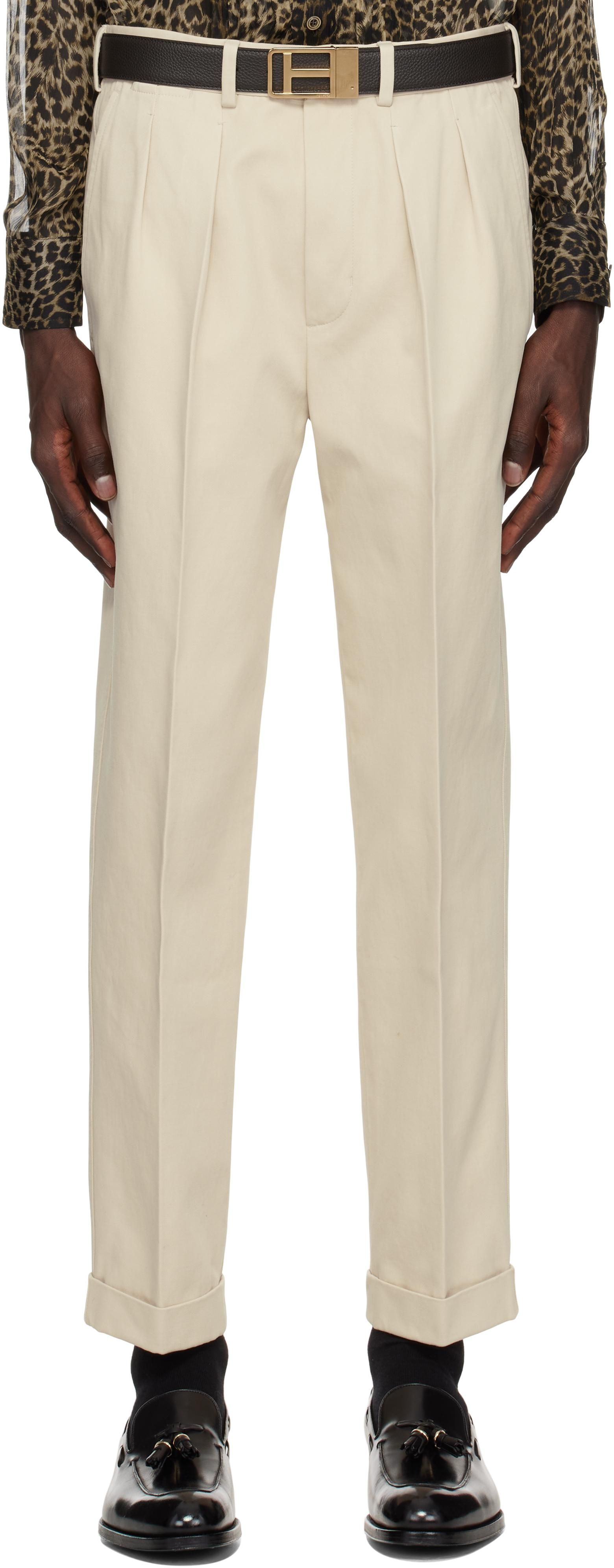 【関税&送料込】Tom Ford Pinstripe Pants STRIPED WOOL FLANNEL TAILORED WIDE LEG PANTS | Tom Ford Fashion