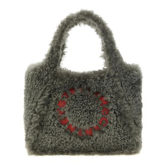 Stella McCartney Bolso Tote con Logo efecto borreguito - Bags - Mujer - Gris - ONE SIZE