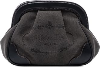 Prada Pre-owned Prada Canvas Canapa Logo Frame Pouch Ladies R1I1VX38SB9NJTJL