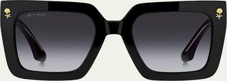 Etro Square Acetate Sunglasses