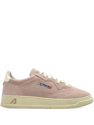 Autry Medalist Sneakers In Pink Suede Leather
