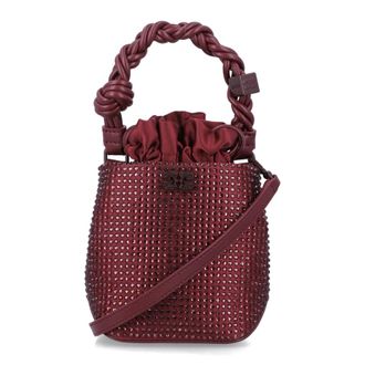 Ganni Mini Bou Crystal Bucket Bag