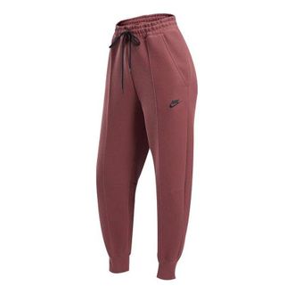Nike (WMNS) Nike Sportswear Tech Fleece Mid-Rise Joggers Pants Red FB8331-218