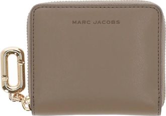 Marc Jacobs Slim Compact Wallet - Heren - Portefeuilles - Grijs - ONE Size - Leer - Accessoires