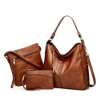 Generic Hobo Bags Women Leather Handbags and Purse Set for Work Shopping Gifts