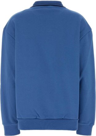 Miu Miu Womens Cotton Oversize Polo Shirt Blue