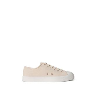 Polo Ralph Lauren Sneakers, male, Beige, Size: 11 US Ayers Canvas Low-Top Sneaker