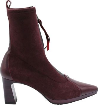 Hispanitas Mete Enkellaars - Dames - Laarzen met Hak - Rood - 37 EU - Schoenen