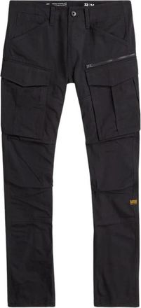 G-Star Rovic Zip 3D Regular Tapered Broek - Heren - Slim Fit Broeken - Zwart - W32 L32 - Leer - Broeken