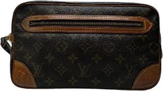 Louis Vuitton Pre-owned Clutches, female, Brown, Size: ONE SIZE Pre-owned Vintage Leather Clutch