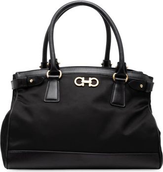 Ferragamo Pre-owned Ferragamo Nylon Gancini Satchel AB-21E163