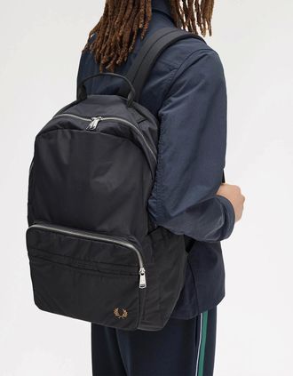 Fred Perry Mens Fred Perry Mens Brentham Backpack - Black 102 - Size: ONE size