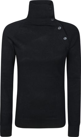 Dondup Fine-Knit Viscose Mock Turtleneck Sweater
