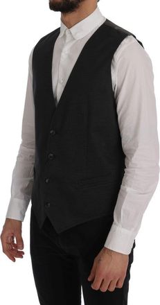 Dolce & Gabbana Cotton Rayon Vest - Gray