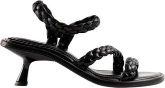 Souliers Martinez Anaya Sandalen - Dames - Sandalen met hakken - Zwart - 37 EU - Leer - Schoenen