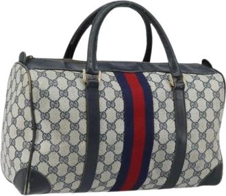 Gucci Pre-owned Handbags, female, Multicolor, Size: ONE SIZE Pre-owned Vintage Boston Bag
