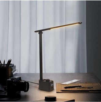 OEM L&aacute;mpara De Escritorio Led Con Portal&aacute;pices: 5 Temperaturas De Color, Plegable, Regulable Y Giratoria 180&deg;, Protege La Vista Mediante Usb