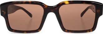 Alexander McQueen Accessoires, unisex, Bruin, ONE Size, Nylon, Vierkante Zonnebril