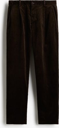 H&M Cordhose in Regular Fit - Dunkelbraun