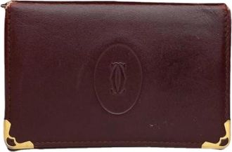Cartier Pre-owned Wallets, female, Red, Size: ONE SIZE Pre-owned Leather Wallet