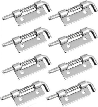 OEM Juego De 8 Pestillos De Resorte De Acero Inoxidable 304, Pestillos Compactos De Acero Inoxidable 304 Con Apertura A La Derecha Para Puertas, Armarios 