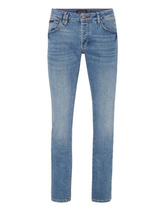 Philipp Plein Denim Trousers Super Straight Cut Iconic Plein