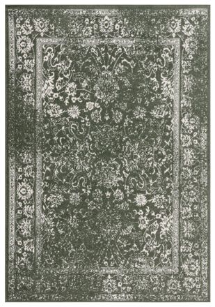 Safavieh Alfombra transicional de polipropileno verde/blanco, 122 x 183 cm