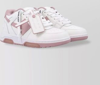 Off-white leather out of office low-top sneakers
