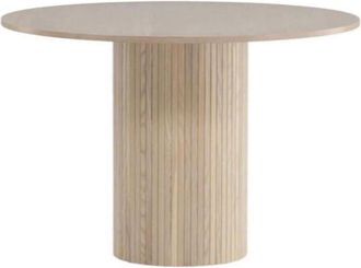 Venture Design Esstisch &Oslash;110cm, Cremewei&szlig;