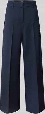 Max Mara Loose Fit Weite Hose aus reiner Schurwolle Modell VISIVO in Marine, Größe 38