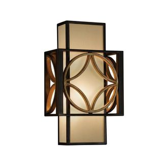 Loops Wall Light Sconce Heritage Bronze Parissiene Gold LED E14 60W Bulb