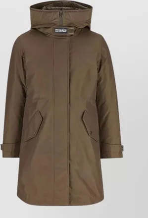 Woolrich down longline hooded puffer parka