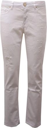 Pinko Fujico 30 Iperskinny Jeans - Dames - Slim Fit Jeans - Wit - W28 - Katoen - Jeans