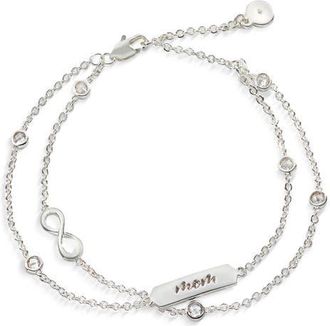 Alex and Ani Mom Infinity Chain Bracelet, Adjustable in Silver at Nordstrom