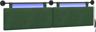 vidaXL Cabecero Colgante Verde Selva Tela De Pana Vidaxl