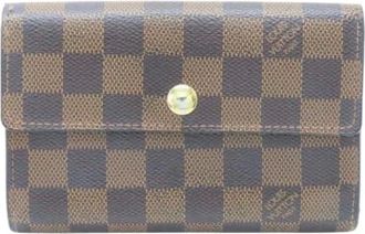 Louis Vuitton Pre-owned Wallets, female, Brown, Size: ONE SIZE Pre-owned Fabric Wallet