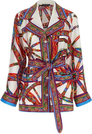 Dolce & Gabbana Shirts - Dames - Overhemden - Veelkleurig - XL - Overhemden