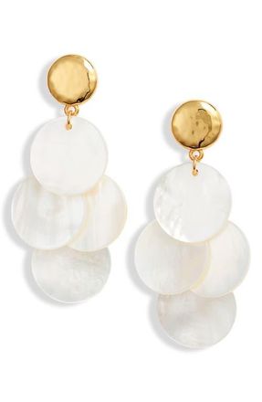 Nest Mother-of-Pearl Drop Earrings in White Pearl at Nordstrom