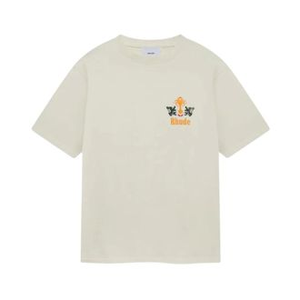 Rhude T-Shirts, male, White, L, Tabaco T-Shirt