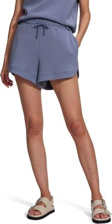 Varley Ollie High Waist Sweat Shorts in Stone Blue at Nordstrom, Size Small