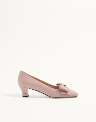 Valentino Garavani D&eacute;collet&eacute; Bowow In Capretto 45Mm Donna ROSA 35.5